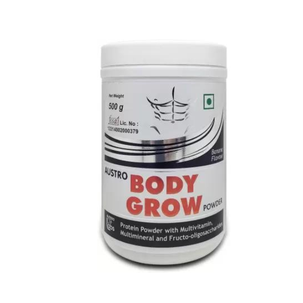 Austro Body Grow Powder Banana Flavour 500gm [Product Information