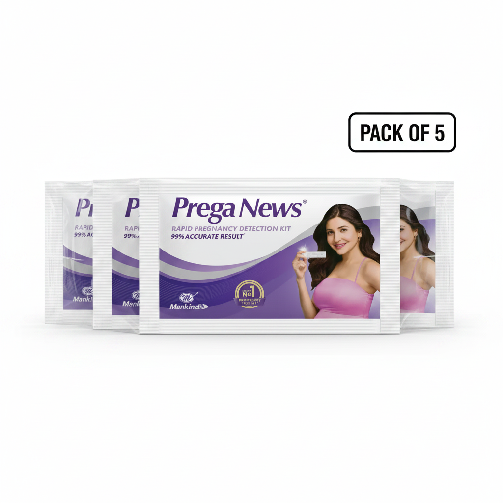 Prega News Pregnancy Test Kit Pack of 5