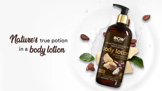 Buy Online WOW Skin Science Shea Butter & Cocoa Butter Moisturizing Body Lotion at best prize in India