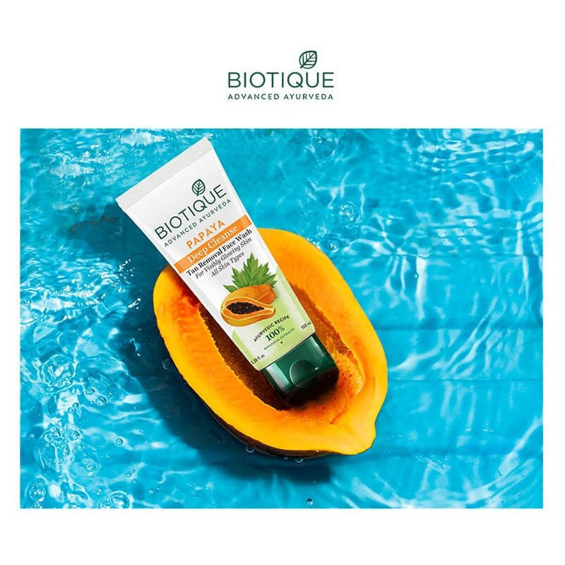 Discover the natural power of Biotique Papaya Face Wash. Formulated with organic papaya, neem bark, and clove oil, this gentle cleanser promises to cleanse, exfoliate, and brighten your skin without harsh chemicals or artificial fragrances.