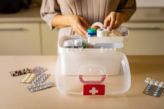 What measures should individuals take to ensure the safety and proper storage of over-the-counter healthcare medications at home?