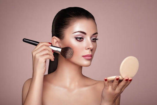 What precautions should individuals with sensitive skin consider while using makeup or skincare products?