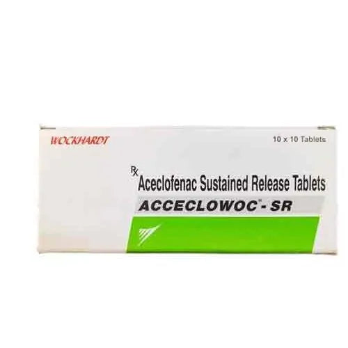 Medicine Name - Acceclowoc 200Mg Tablet SrIt contains - Aceclofenac (200Mg) Its packaging is -10 Tablet SR in a strip