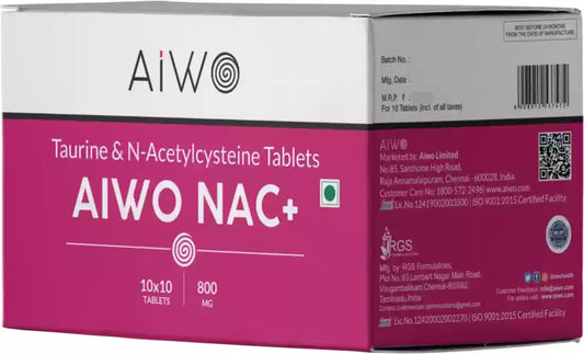 AIWO NAC N-Acetylcystine Tablet-100