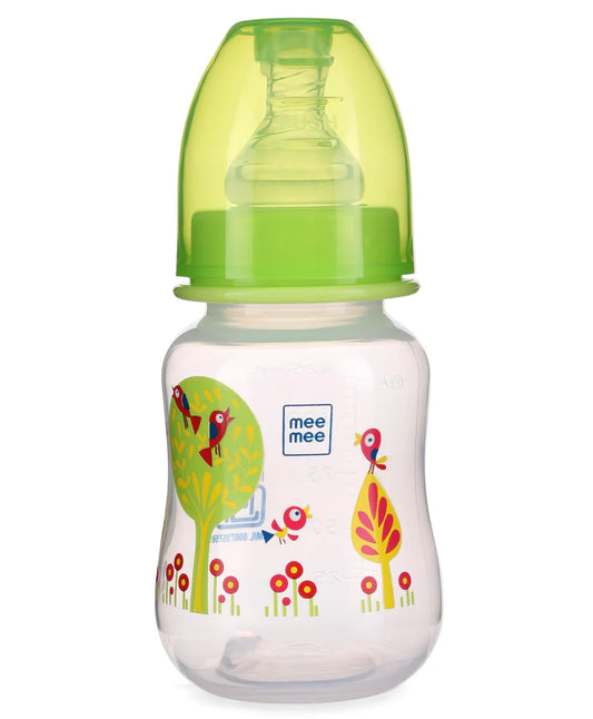 Mee Mee Premium Baby Feeding Bottle 1m+ (Green) -125ml
