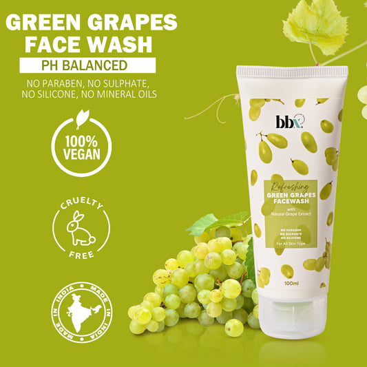 BBX Skincare Grapes Extract Vitamin C Facewash For Soothing and Hydrating Skin