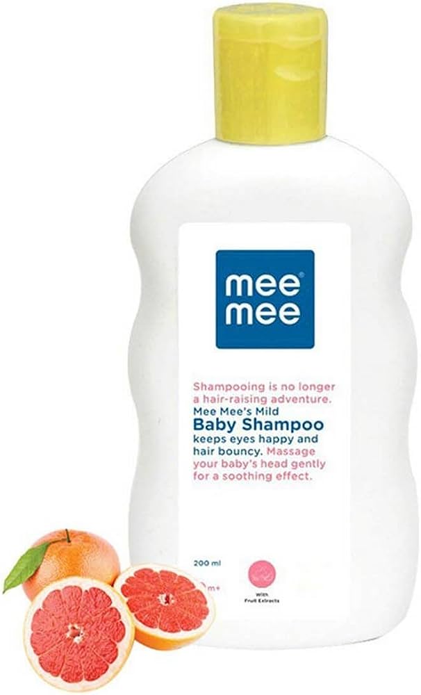 Mee Mee Mild Baby Shampoo Nourishing Care with Grapefruit Extracts and Tear-Free Formula for Babies-200ml