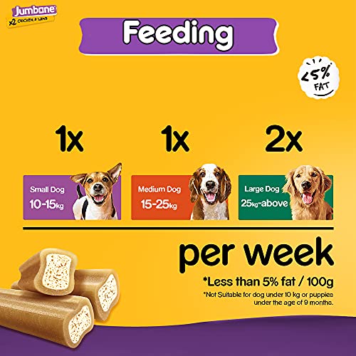 Pedigree Jumbone Dog Treat – Chicken & Lamb Flavour, 180g (Pack of 2): Double Delight Crunchy Chew for Canine Joy