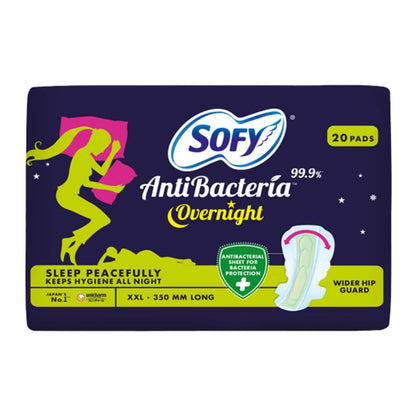 Sofy Anti Bacteria Overnight Sanitary Pads (size-XXL) - Pack of 20 Pads