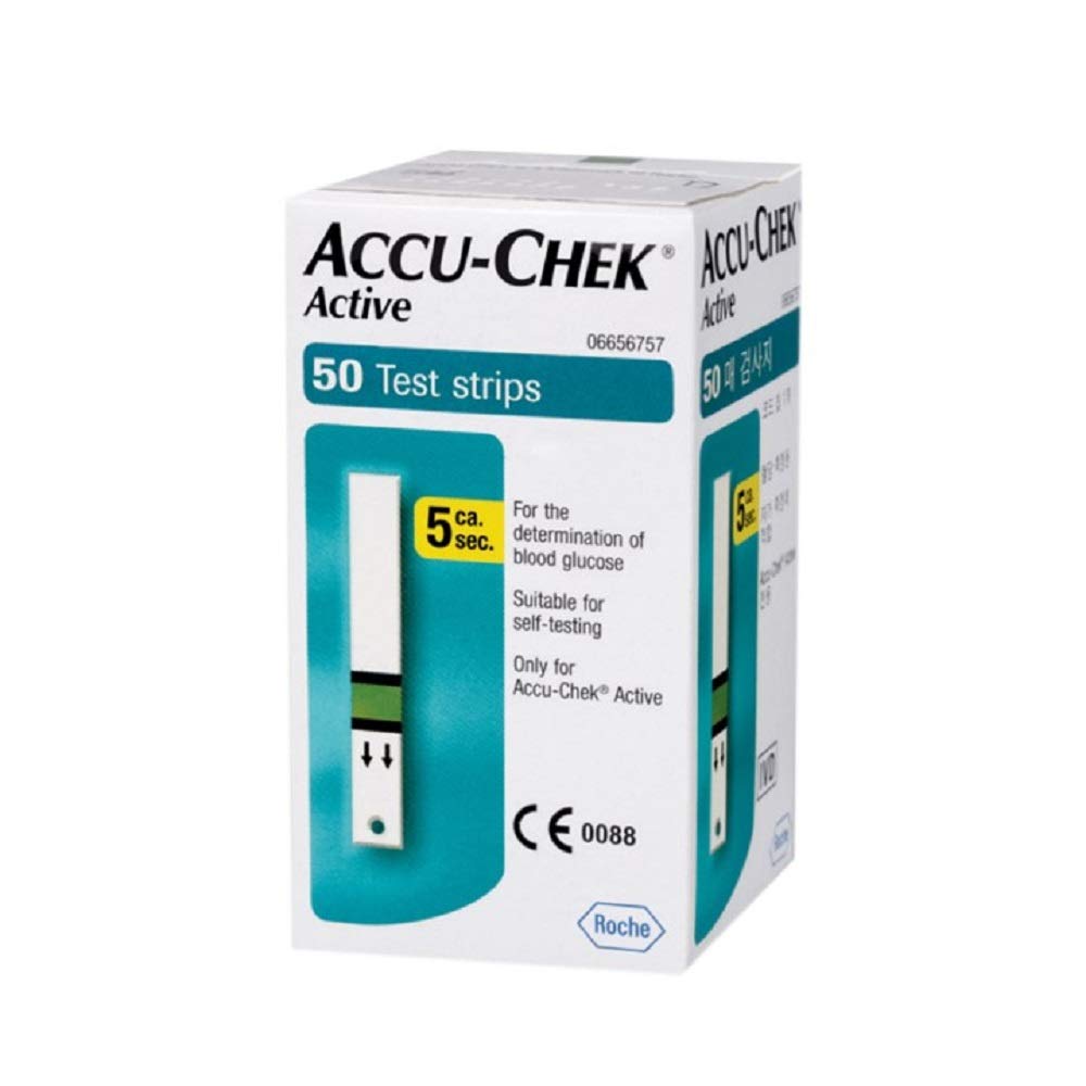 Medicine Name - Accu-Chek Active Test Strip- 50It contains - Glucometer + Test Strips Its packaging is -50 Test Strip in a box