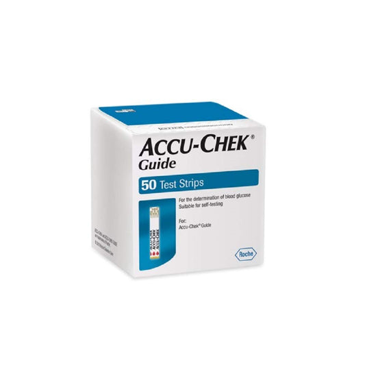 Medicine Name - Accu-Chek Guide Test Strip- 50It contains - Glucometer Test Strips Its packaging is -50 Test Strip in a box