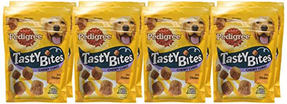 Pedigree Tasty Minis Cubes Adult Dog Treat - Chicken & Duck Flavour Chunks, 130g Pack (Pack of 8), Lip-smacking Rewards for Your Beloved Dog