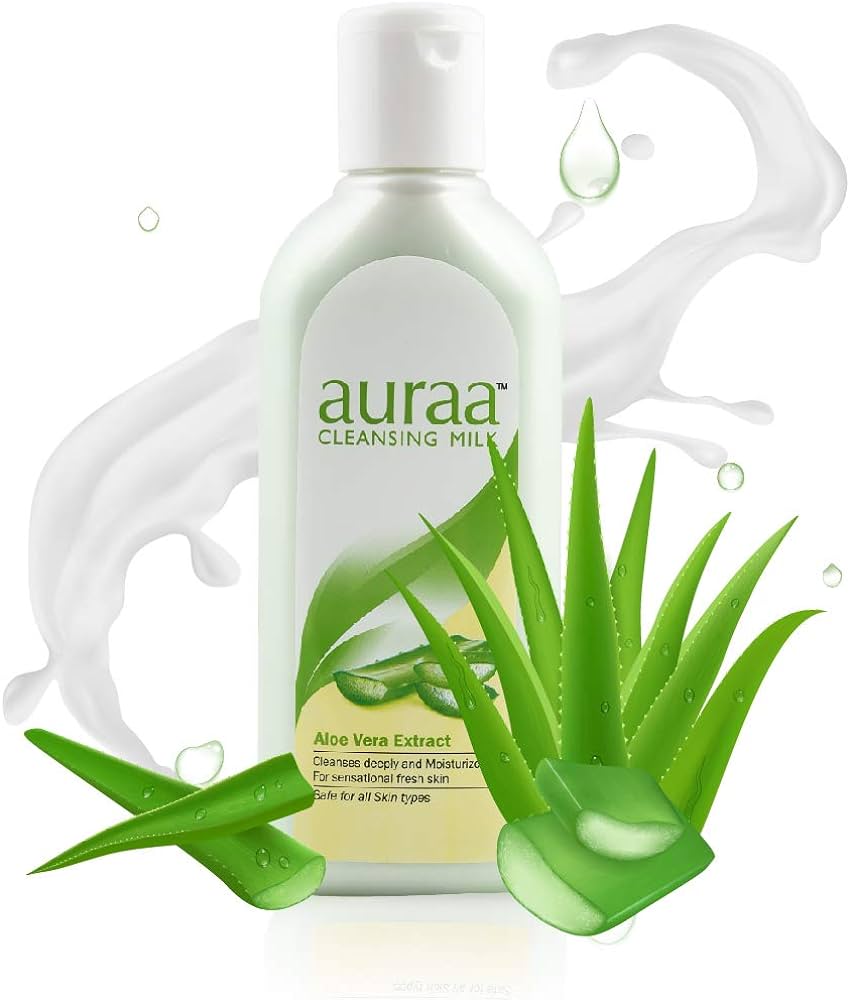 Buy Online Auraa Cleansing Milk Aloe Vera Extract-200ml at best prize in India