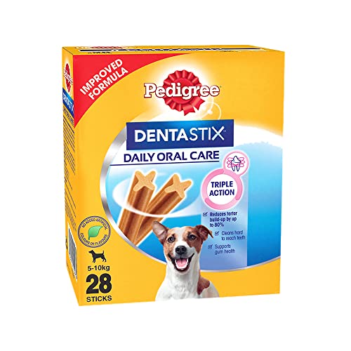 Pedigree Dentastix Oral Care for Small Breeds (5-10 kg): Monthly 440g Pack - 28 Dental Treat Sticks, Nurturing Dental Health in Petite Pups