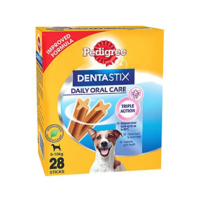 Pedigree Dentastix Oral Care for Small Breeds (5-10 kg): Monthly 440g Pack - 28 Dental Treat Sticks, Nurturing Dental Health in Petite Pups