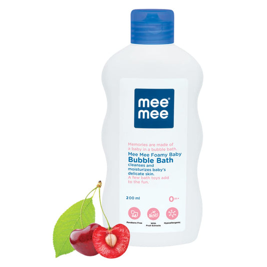 Mee Mee Foamy baby Body wash &,Bubble bath with cherry and Fruit Extracts - 200ml