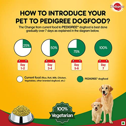 Pedigree Vegan Dry Dog Food, 3 Kg: Complete Nourishment for Puppies and Adult Dogs - Wholesome Plant-Based Nutrition