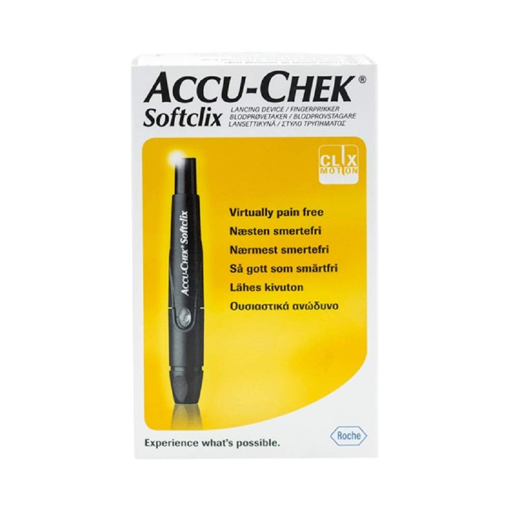 Medicine Name - Accu-Chek Softclix Lancing Device- 1It contains - Lancets Its packaging is -1 Lancets in a box