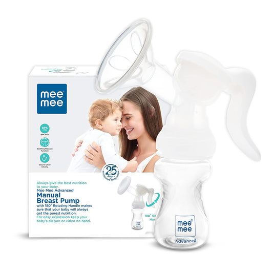 Mee Mee Advanced Manual Breast Pump with 180° Rotating Handle