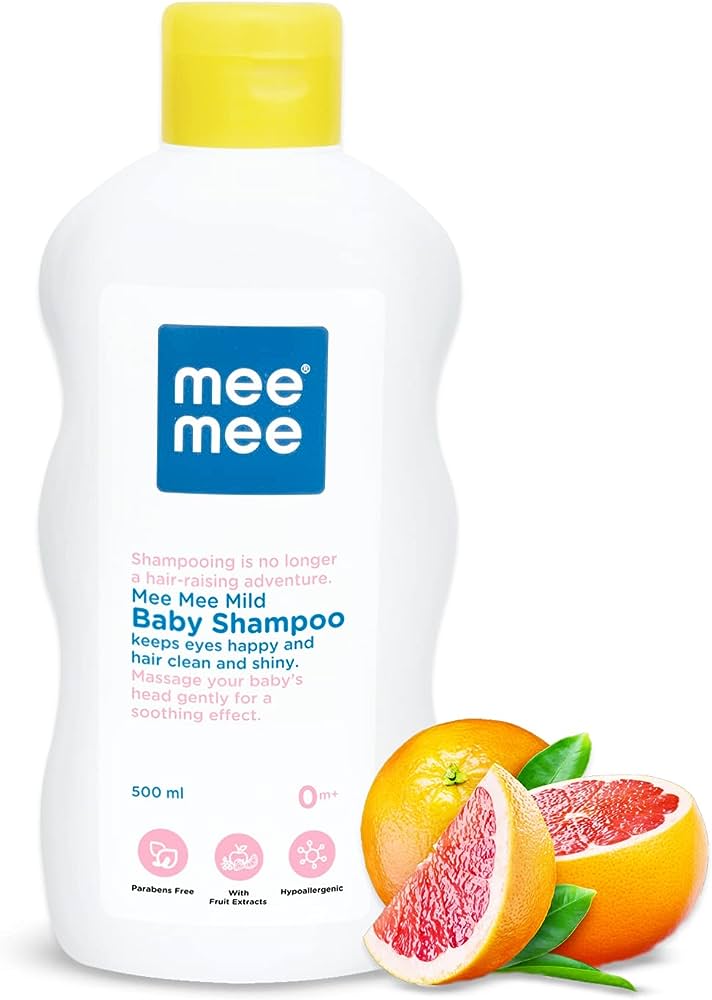 Mee Mee Mild Baby Shampoo Nourishing Care with Grapefruit Extracts and Tear-Free Formula for Babies-500ml