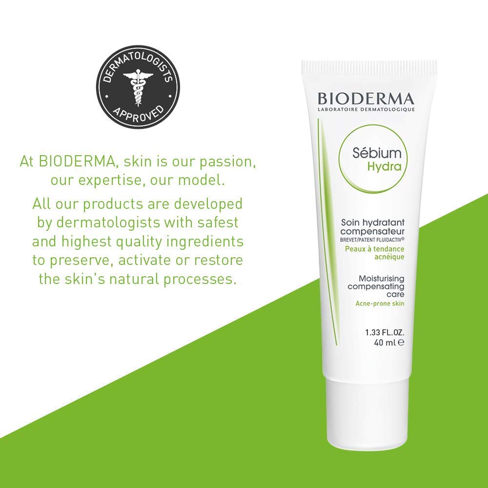 Bioderma Sebium Hydra Moisturising Compensating Care For Acne-Prone Skin - 40ml  [Product Information & Review]