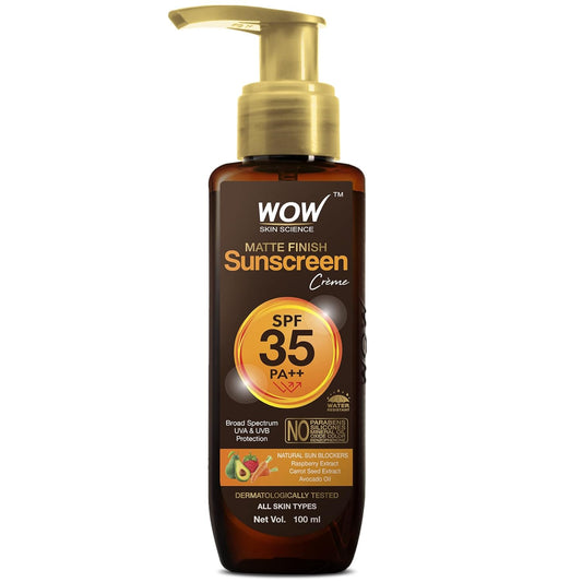 WOW Skin Science Sunscreen Matte Finish SPF 35 PA+++ (100ml)