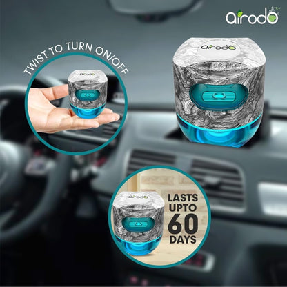 Airodo air twist Long-lasting Spill-proof Car Air Freshener Cool Breeze - 60gm