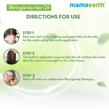 Mamaearth Bhring Amla Hair Oil With Bhringraj & Amla-250ml