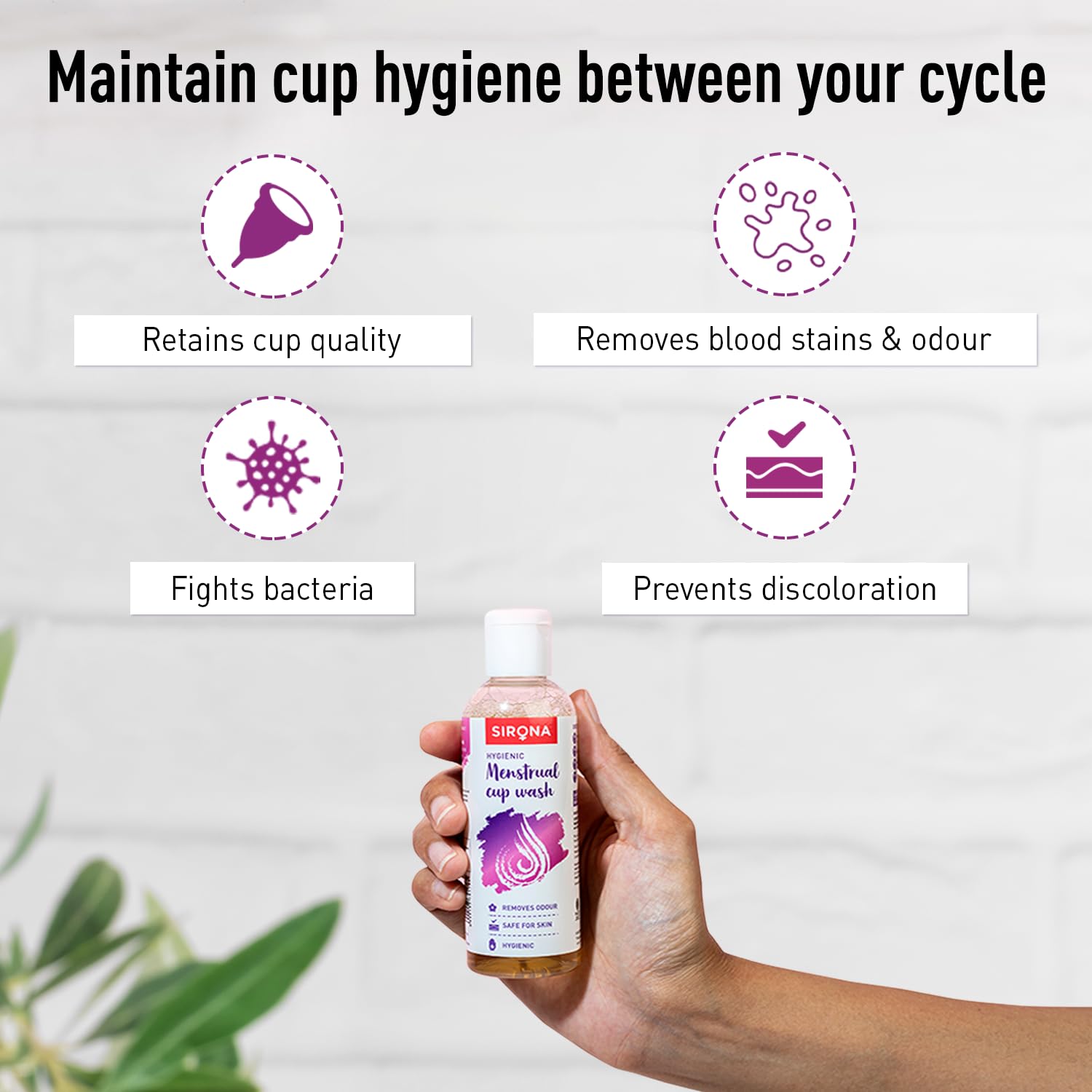 Sirona Hygienic Menstrual Cup Wash - 100ml