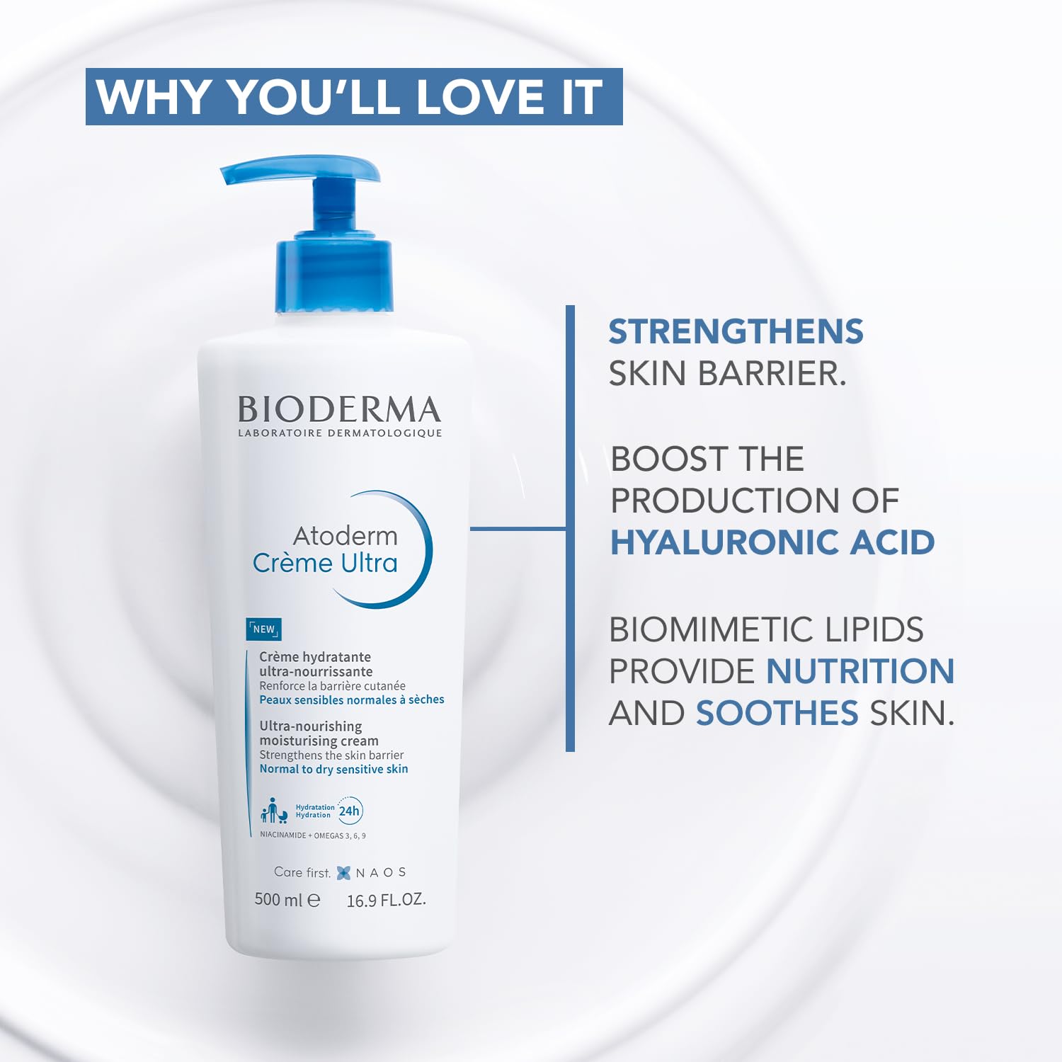 Bioderma Atoderm Creme Ultra-Nourishing Moisturizer For Normal To Sensitive Dry Skin - 500ml [Product Information & Review]
