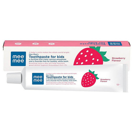 Mee Mee Fluoride-Free Strawberry Flavor Toothpaste - 70 Gram