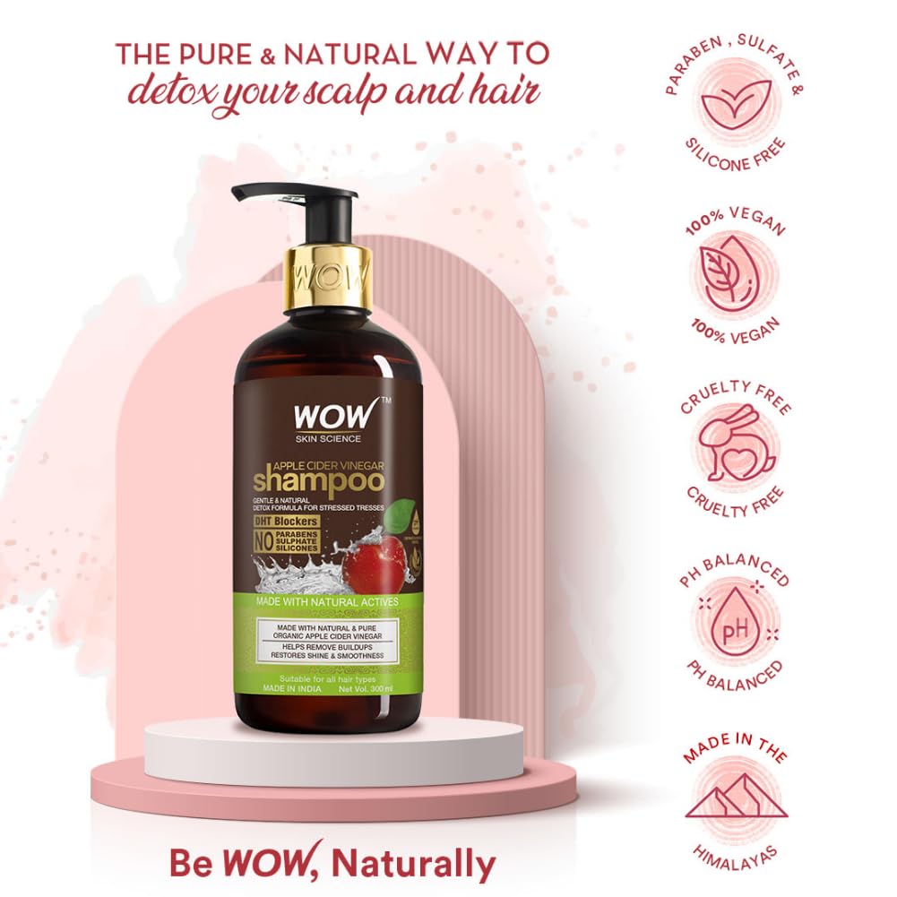 WOW Skin Science Apple Cider Vinegar Shampoo - 300ml