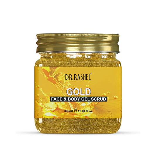 DR.RASHE nL Gold Gel Face & Body Scrub For Men and Women - 380ml