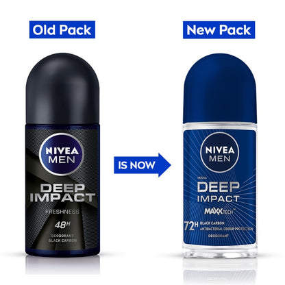 NIVEA MEN Deep Impact Freshness Deodorant Roll-on - 50ml