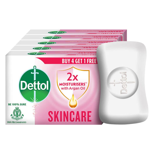Dettol Skin Care Soap Buy 4 get 1 Free - 125gm each - Caresupp.in