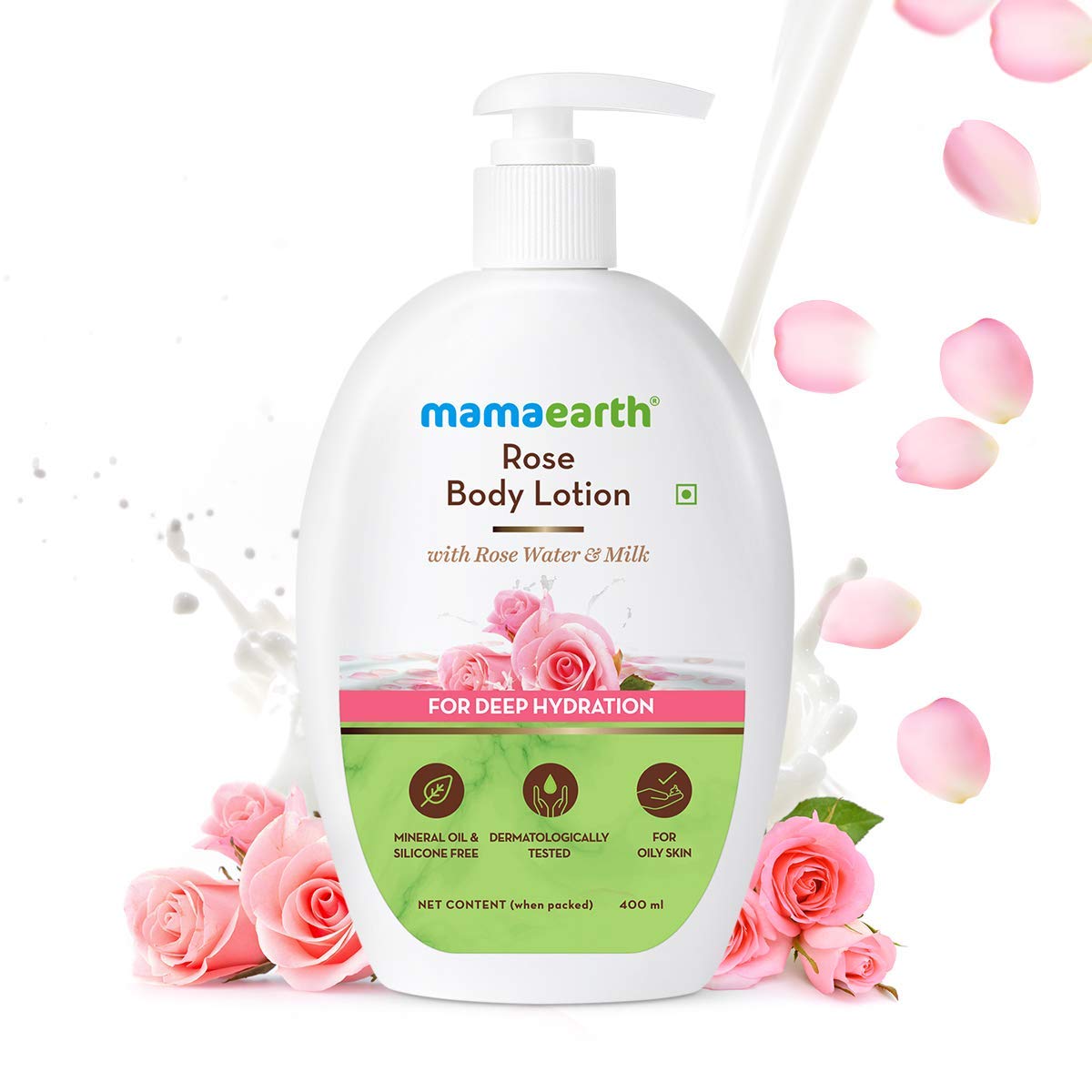 Mamaearth Rose Body Lotion for Deep Hydration - 400ml