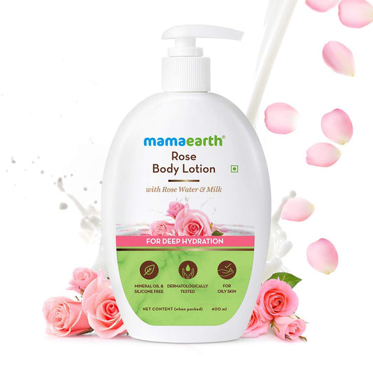 Mamaearth Rose Body Lotion for Deep Hydration - 400ml