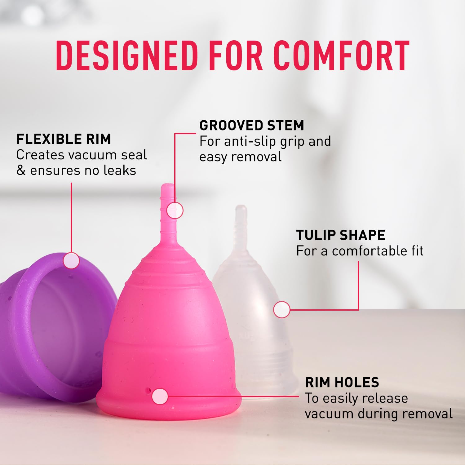 Sirona Reusable Menstrual Cup for Women Medium - 1 Cup