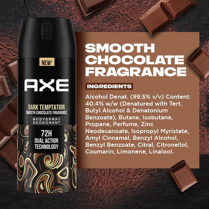 Axe Dark Temptation Long Lasting Deodorant for Men -150ml  [Product Information & Review]