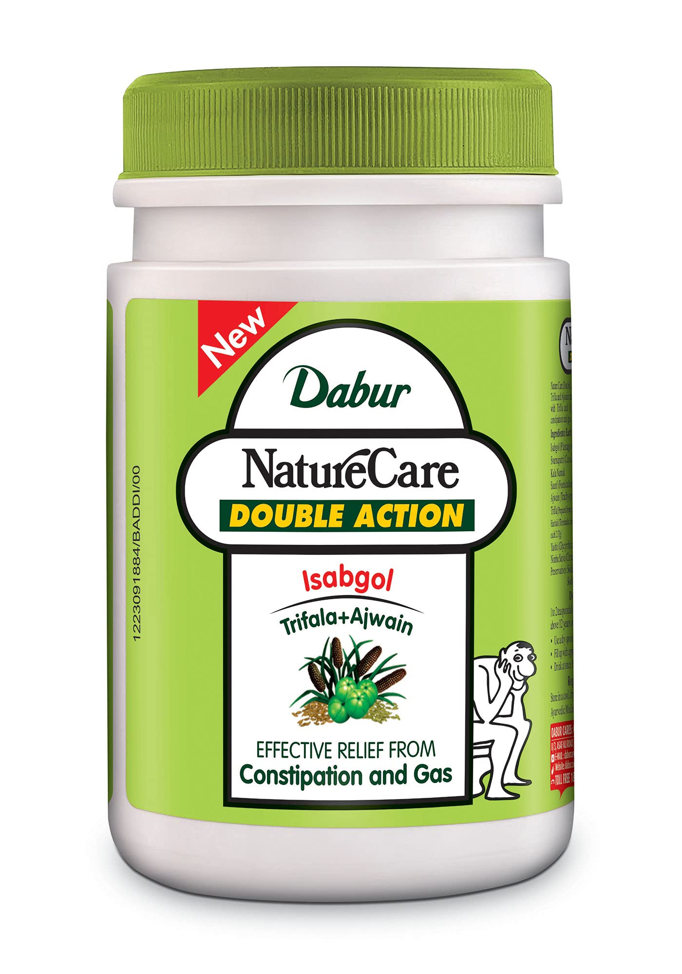Buy Online Dabur NatureCare Double Action Isabgol (Trifala+Ajwain) Constipation Relief Powder - 100gm at best prize in India