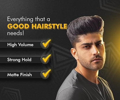 UrbanGabru Hair Volumizing Powder Wax strong hold Matte Finish & 100% natural  styling powder - 5gm
