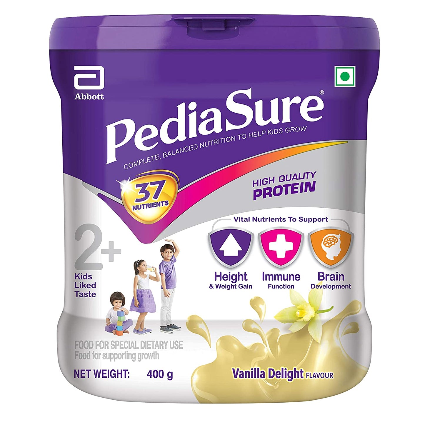 Pediasure Health and Nutrition Drink Powder - Vanilla Delight Flavour - 400GM