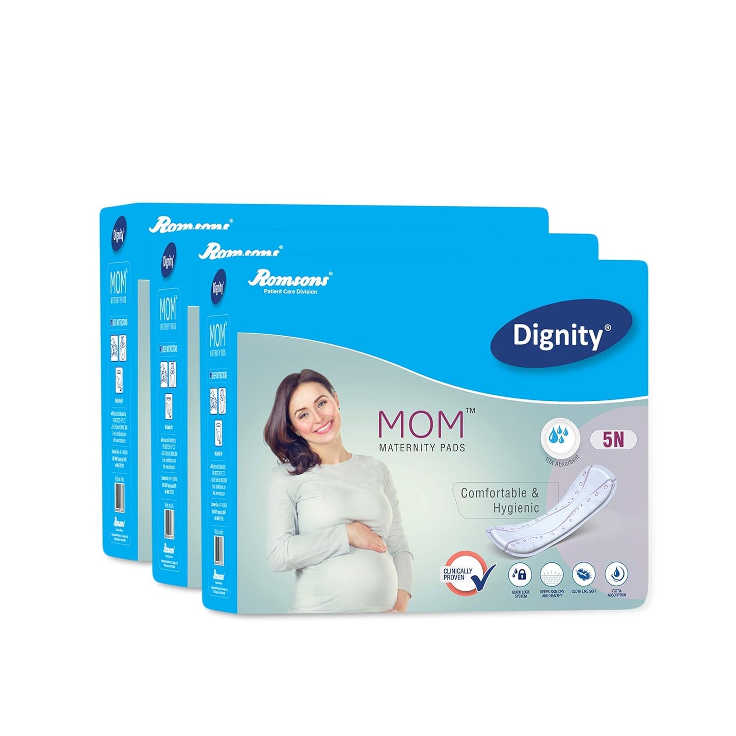 Romsons Dignity Mom Maternity Pads - (Pack of 3)