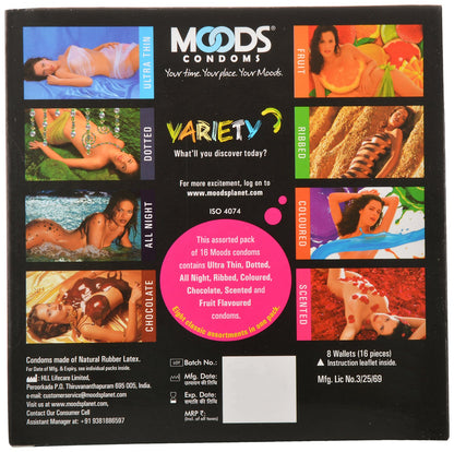 buy online Moods Eight Variety Condom's Pack - ( Pack of 2) at the best price in india 