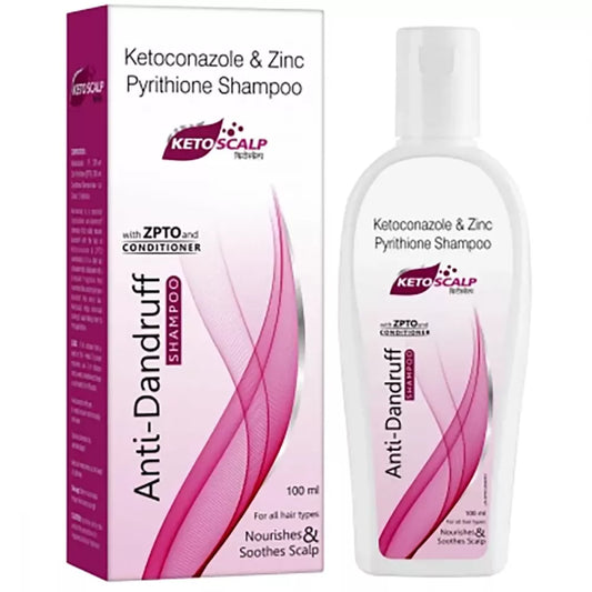Buy Online Leeford's Ketoscalp Shampoo - 100ml  , Anti Dandruff Shampoo with ZPTO and Conditioner at best price in India