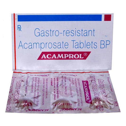 Medicine Name - Acamprol Tablet- 6It contains - Acamprosate (333Mg) Its packaging is -6 Tablet in a strip