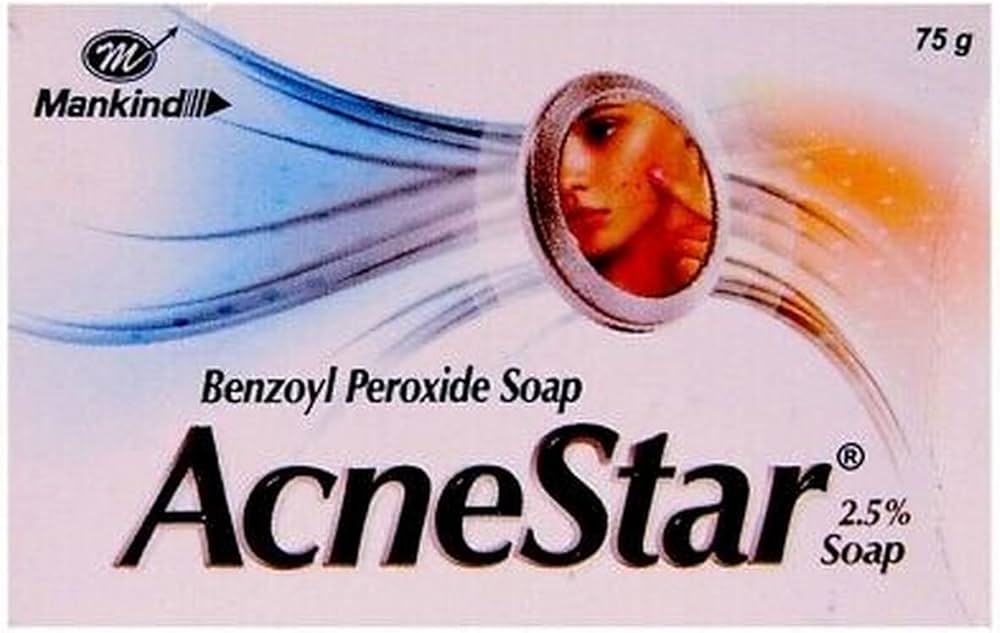 AcneStar 2.5% anti-acne soap  (75gm each) - Pack of 2