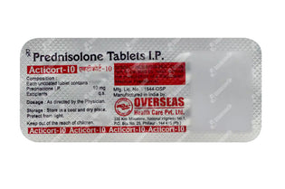 Acticort 10Mg Tablet