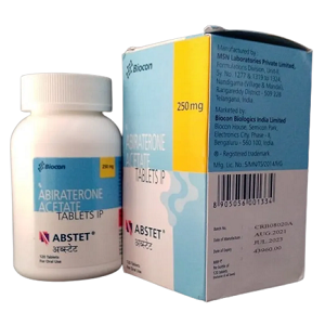 Medicine Name - Abstet Tablet- 30It contains - Abiraterone Acetate (250Mg) Its packaging is -30 Tablet in a strip