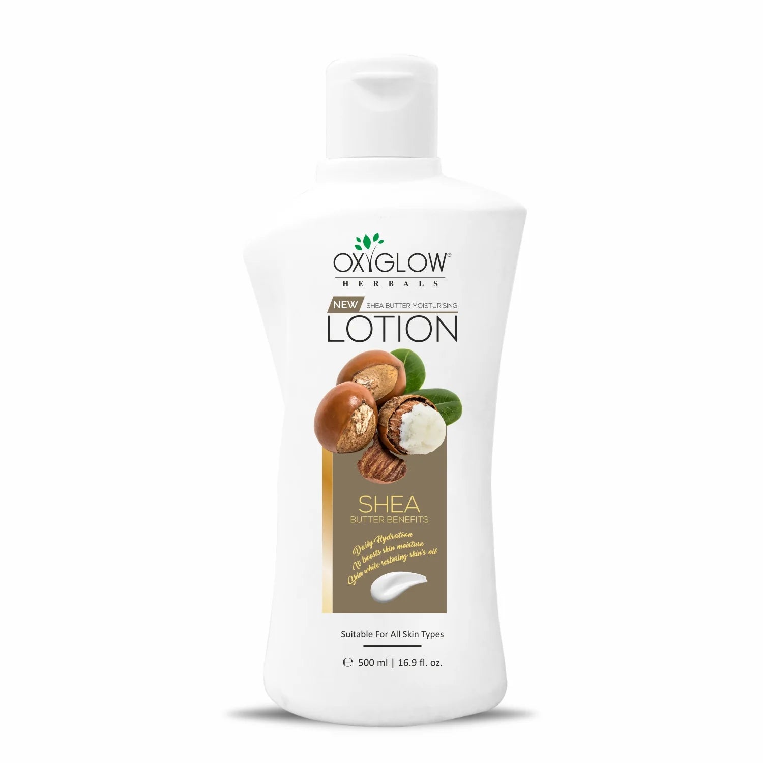 Buy Online Oxyglow Herbals New Shea Butter Moisturising Lotion - 500 ml | Suitable For All Skin Types at best Prize in India